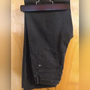 Hidden Wide Leg Black Jeans Women 32